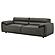 Buxton Top Grain Leather Upholstered Sofa - Graphite by Coaster