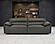 Buxton Top Grain Leather Upholstered Sofa - Graphite by Coaster