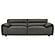 Buxton Top Grain Leather Upholstered Sofa - Graphite by Coaster
