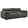 Buxton Top Grain Leather Upholstered Loveseat - Graphite by Coaster