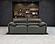 Buxton Top Grain Leather Upholstered Loveseat - Graphite by Coaster