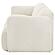 Dorset Fabric Upholstered Round Track Arm Sofa - White by Coaster