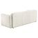 Dorset Fabric Upholstered Round Track Arm Sofa - White by Coaster