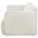 Dorset Fabric Upholstered Round Track Arm Loveseat - White by Coaster