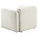 Dorset Fabric Upholstered Round Track Arm Accent Chair - White by Coaster