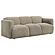 Dorset Fabric Upholstered Round Track Arm Sofa - Brown by Coaster