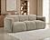 Dorset Fabric Upholstered Round Track Arm Sofa - Brown by Coaster