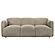 Dorset Fabric Upholstered Round Track Arm Sofa - Brown by Coaster
