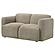 Dorset Fabric Upholstered Round Track Arm Loveseat - Brown by Coaster