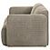 Dorset Fabric Upholstered Round Track Arm Loveseat - Brown by Coaster