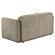 Dorset Fabric Upholstered Round Track Arm Loveseat - Brown by Coaster