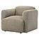 Dorset Fabric Upholstered Round Track Arm Accent Chair - Brown by Coaster