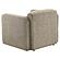 Dorset Fabric Upholstered Round Track Arm Accent Chair - Brown by Coaster