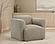 Dorset Fabric Upholstered Round Track Arm Accent Chair - Brown by Coaster