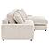 Blaine Upholstered Reversible Chaise Sectional Sofa - Sand by Coaster