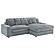 Blaine Upholstered Reversible Chaise Sectional Sofa - Fog by Coaster