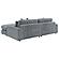 Blaine Upholstered Reversible Chaise Sectional Sofa - Fog by Coaster