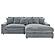 Blaine Upholstered Reversible Chaise Sectional Sofa - Fog by Coaster