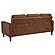 Bowen II Fabric Upholstered Track Arm Sofa - Rust by Coaster