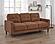 Bowen II Fabric Upholstered Track Arm Sofa - Rust by Coaster