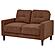 Bowen II Fabric Upholstered Track Arm Loveseat - Rust by Coaster