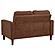 Bowen II Fabric Upholstered Track Arm Loveseat - Rust by Coaster