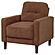 Bowen II Fabric Upholstered Track Arm Accent Chair - Rust by Coaster