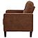 Bowen II Fabric Upholstered Track Arm Accent Chair - Rust by Coaster