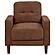 Bowen II Fabric Upholstered Track Arm Accent Chair - Rust by Coaster