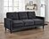 Bowen II Fabric Upholstered Track Arm Sofa Steel - Grey by Coaster