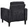 Bowen II Fabric Upholstered Track Arm Chair Steel - Grey by Coaster
