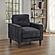 Bowen II Fabric Upholstered Track Arm Chair Steel - Grey by Coaster