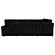 Devonshire Sleeper Sectional Sofa Storage Chaise - Black by Coaster