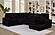 Devonshire Sleeper Sectional Sofa Storage Chaise - Black by Coaster