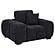Octavia Upholstered Track Arm Accent Chair - Black by Coaster