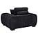 Octavia Upholstered Track Arm Accent Chair - Black by Coaster