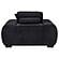 Octavia Upholstered Track Arm Accent Chair - Black by Coaster