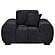 Octavia Upholstered Track Arm Accent Chair - Black by Coaster