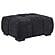 Octavia Upholstered Rectangular Ottoman - Black by Coaster