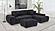 Octavia Upholstered Rectangular Ottoman - Black by Coaster