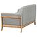 Vaughn Fabric Upholstered Flared Arm Loveseat - Grey by Coaster