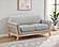 Vaughn Fabric Upholstered Flared Arm Loveseat - Grey by Coaster