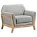 Vaughn Fabric Upholstered Flared Arm Accent Chair - Grey by Coaster