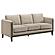 Islington Fabric Upholstered Panel Arm Sofa - Taupe by Coaster