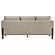 Islington Fabric Upholstered Panel Arm Sofa - Taupe by Coaster