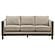 Islington Fabric Upholstered Panel Arm Sofa - Taupe by Coaster