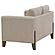Islington Fabric Upholstered Panel Arm Loveseat - Taupe by Coaster