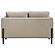 Islington Fabric Upholstered Panel Arm Loveseat - Taupe by Coaster