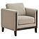 Islington Fabric Upholstered Panel Arm Accent Chair - Taupe by Coaster