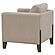 Islington Fabric Upholstered Panel Arm Accent Chair - Taupe by Coaster